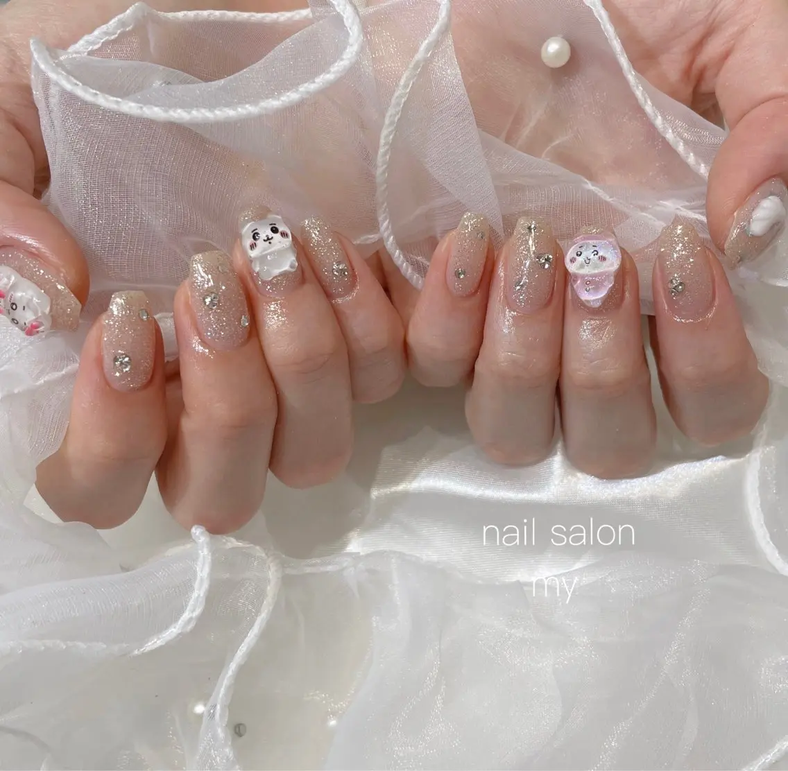 ネイル ジェルネイル 韓国ネイル マグネットネイル ニュアンスネイル パラジェル ハンドネイル NailSalon MYのネイルデザイン