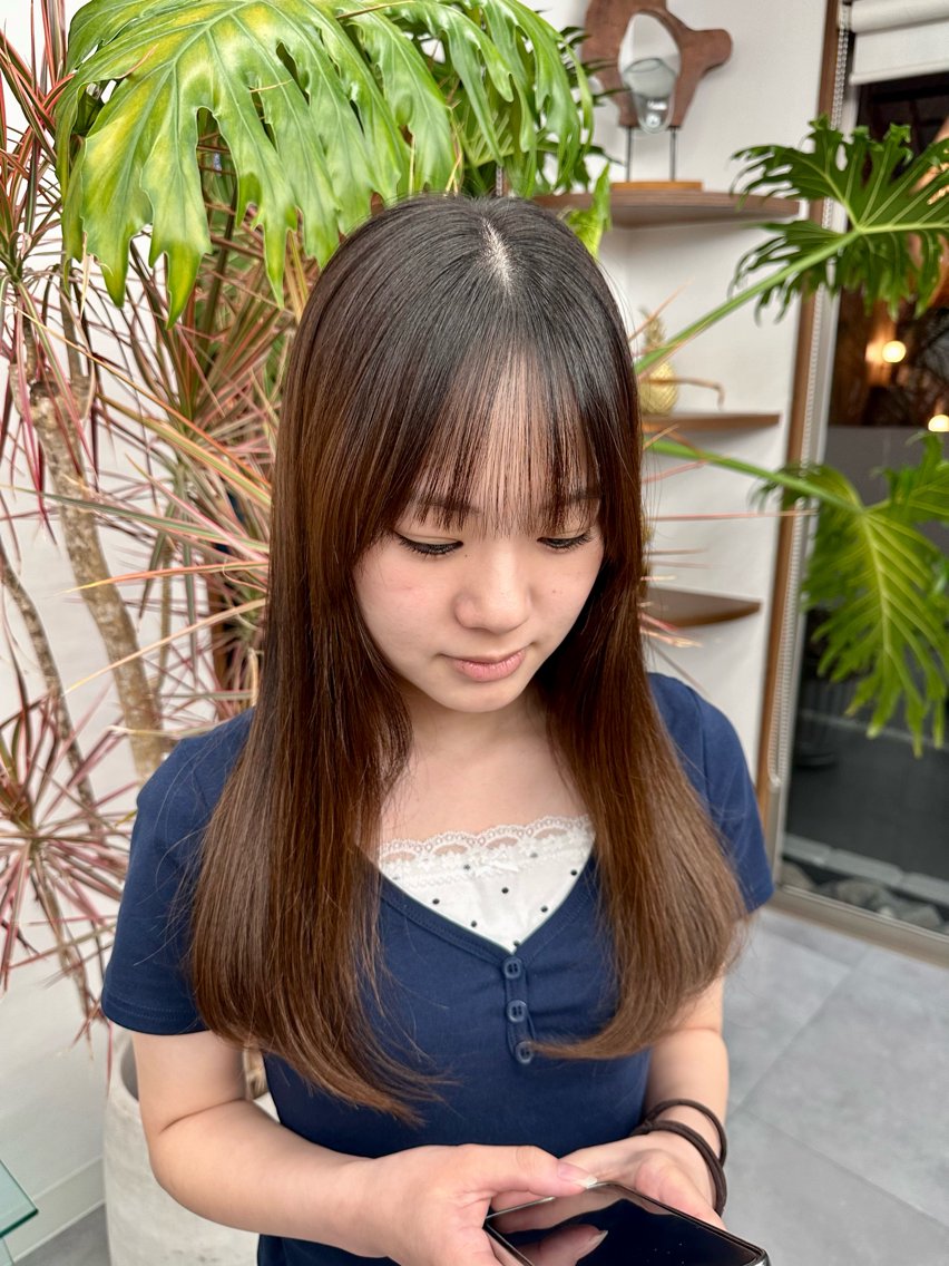 ロング カット トリートメント 恩田 遼のヘアスタイル