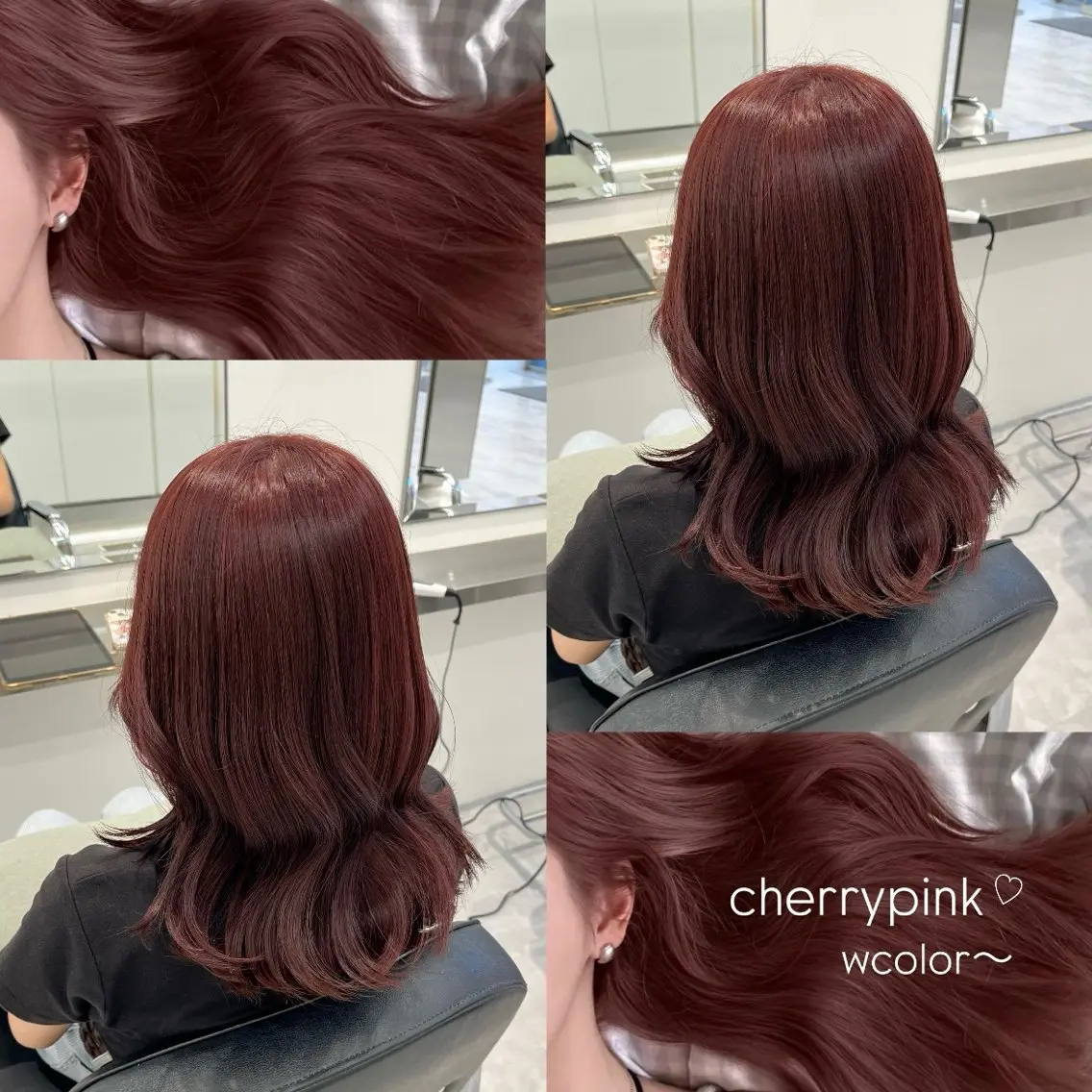 セミロング カラー ヘアカラー ParveMix ♡白神みやびのヘアスタイル