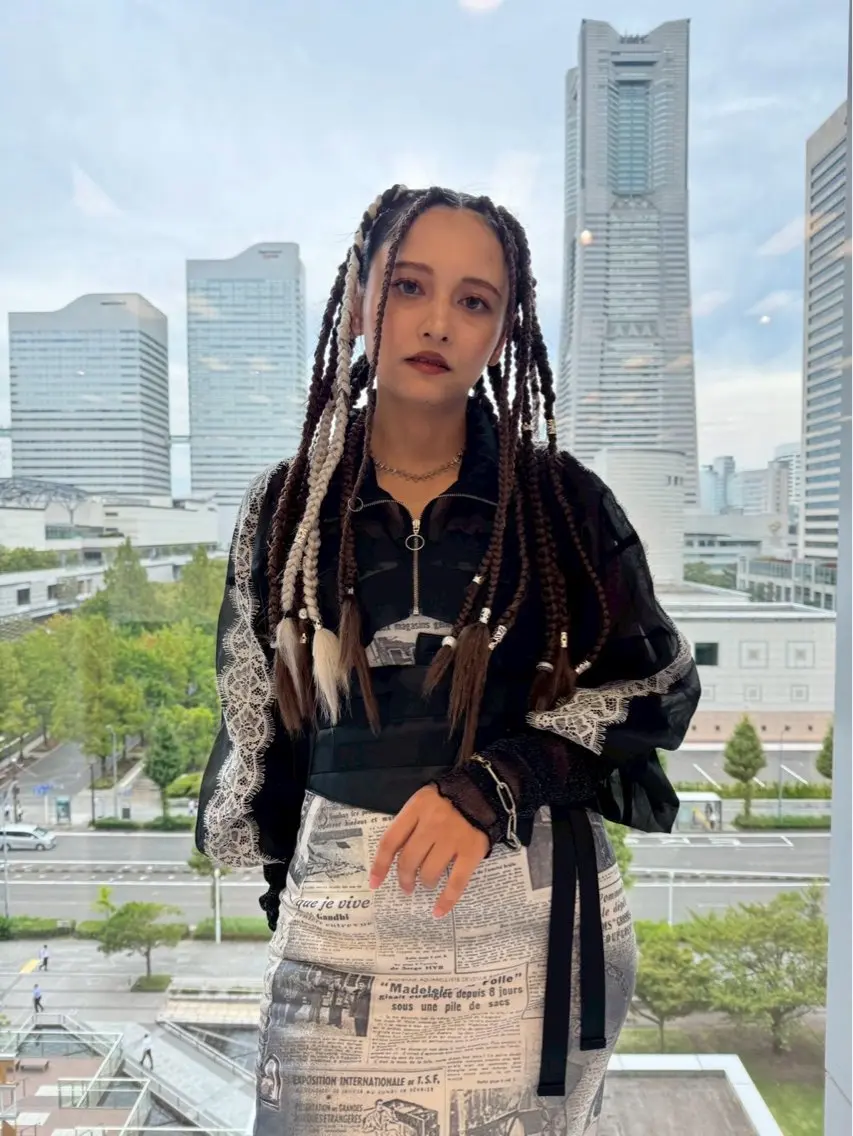 ロング 韓国エクステ／羽エク ダブルスキル💛のヘアスタイル