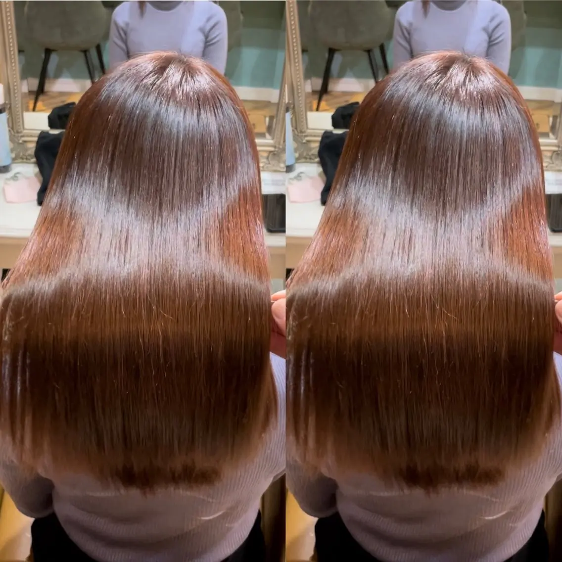 ロング カット 縮毛矯正 トリートメント 美髪縮毛矯正🩶 髪質改善/Shinaのヘアスタイル