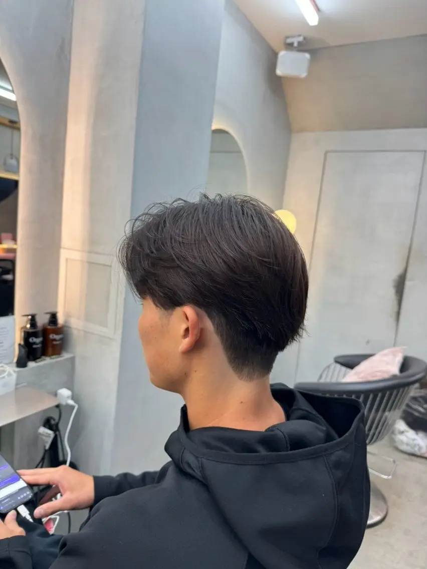 パーマ メンズ メンズパーマ ニュアンスパーマ パーマ みさい 北千住のヘアスタイル