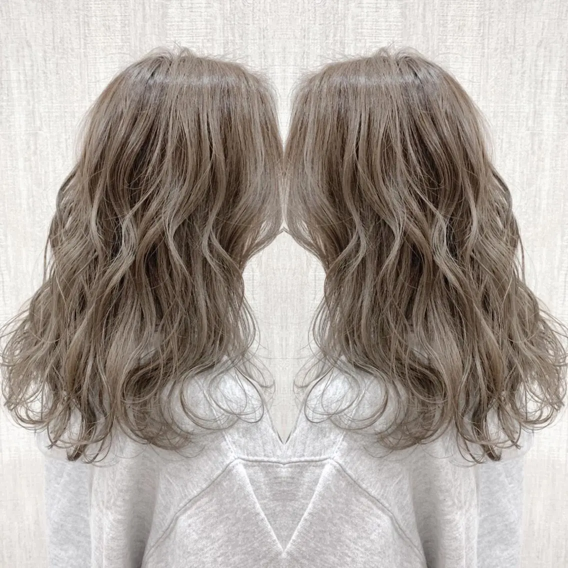 セミロング カラー ヘアカラー トリートメント 店長✨レイヤー✖️ 髪質改善✖️韓国ヘアのヘアスタイル