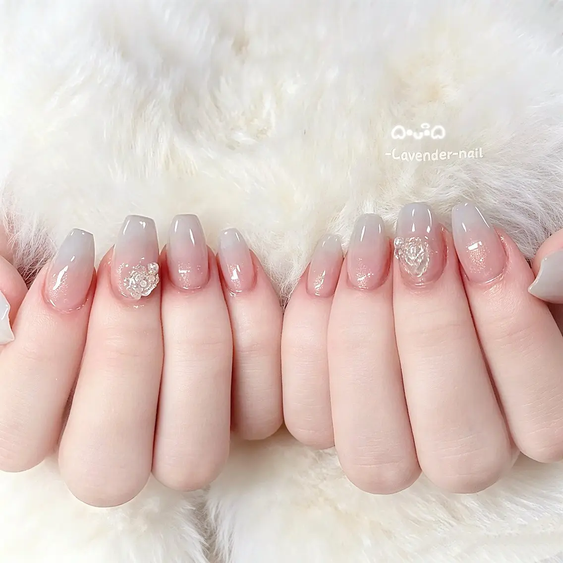ネイル ハンドネイル Lavender nail·中島公園のネイルデザイン