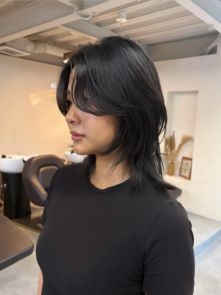 🇰🇷 韓国風カット+3stepトリートメント 🇰🇷シャンプーブロー付き🍑お洒落なヘアセットも🌙の写真