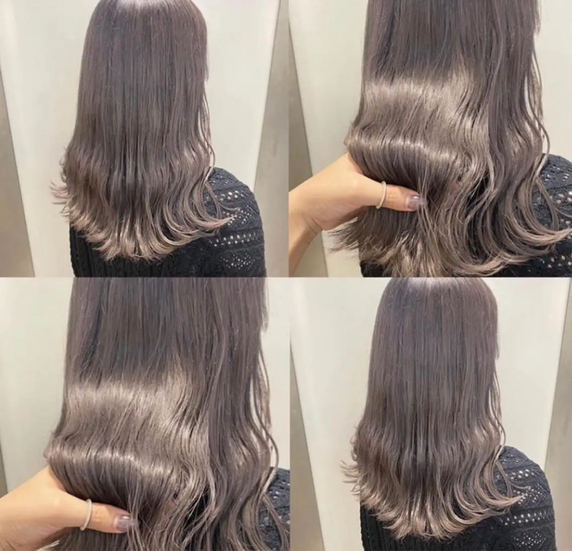 セミロング カラー ブリーチ 透明感カラー 遠藤沙也加 /レイヤーカットのヘアスタイル