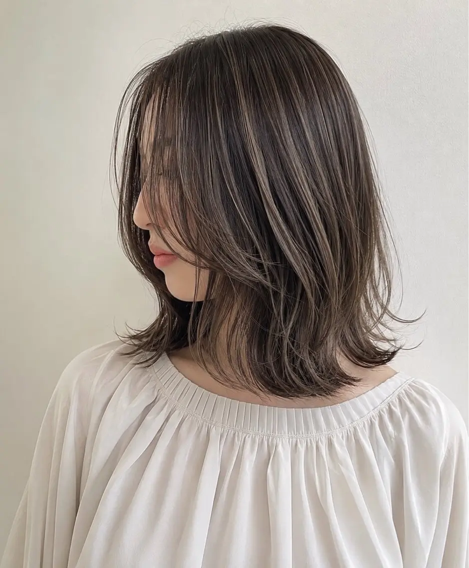 ミディアム カラー ヘアカラー トリートメント 佐藤優晟/カラー/ 癖毛ショート/表参道のヘアスタイル