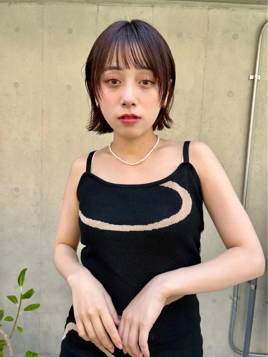 ミディアム カラー カット ヘアカラー トリートメント IPPO 下北沢のヘアスタイル