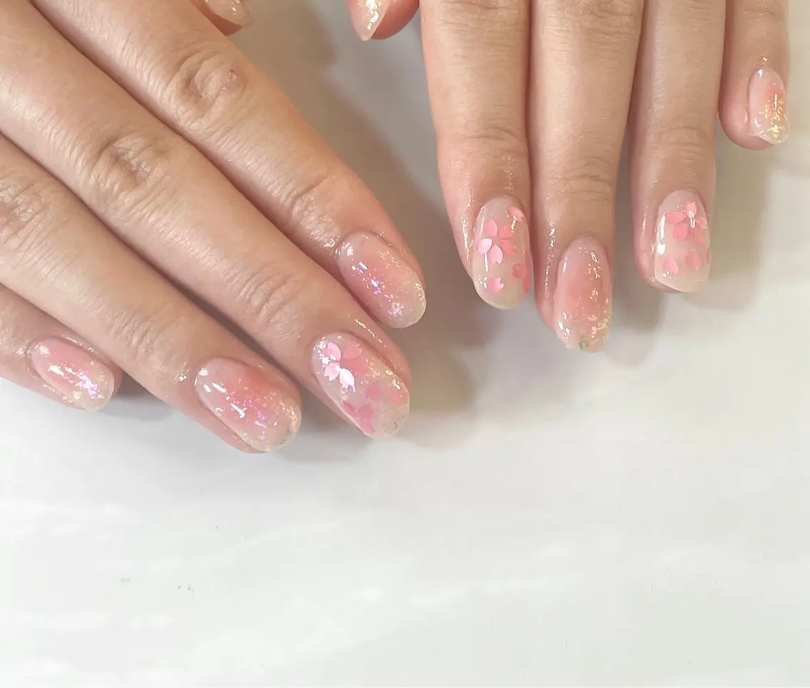 ショート ハンドネイル BURGUNDY 🌹eriのネイルデザイン