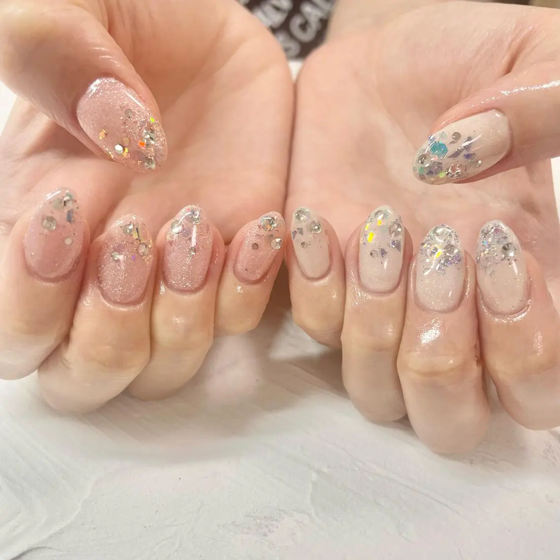 ネイル キラキラネイル ワンホンネイル ハンドネイル フットネイル 🎀AYAKO 🎀中韓ネイルのネイルデザイン