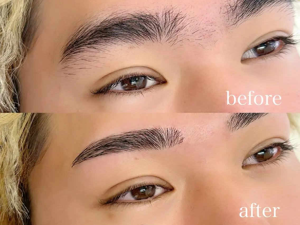 【メンズ】眉毛waxスタイリングの写真