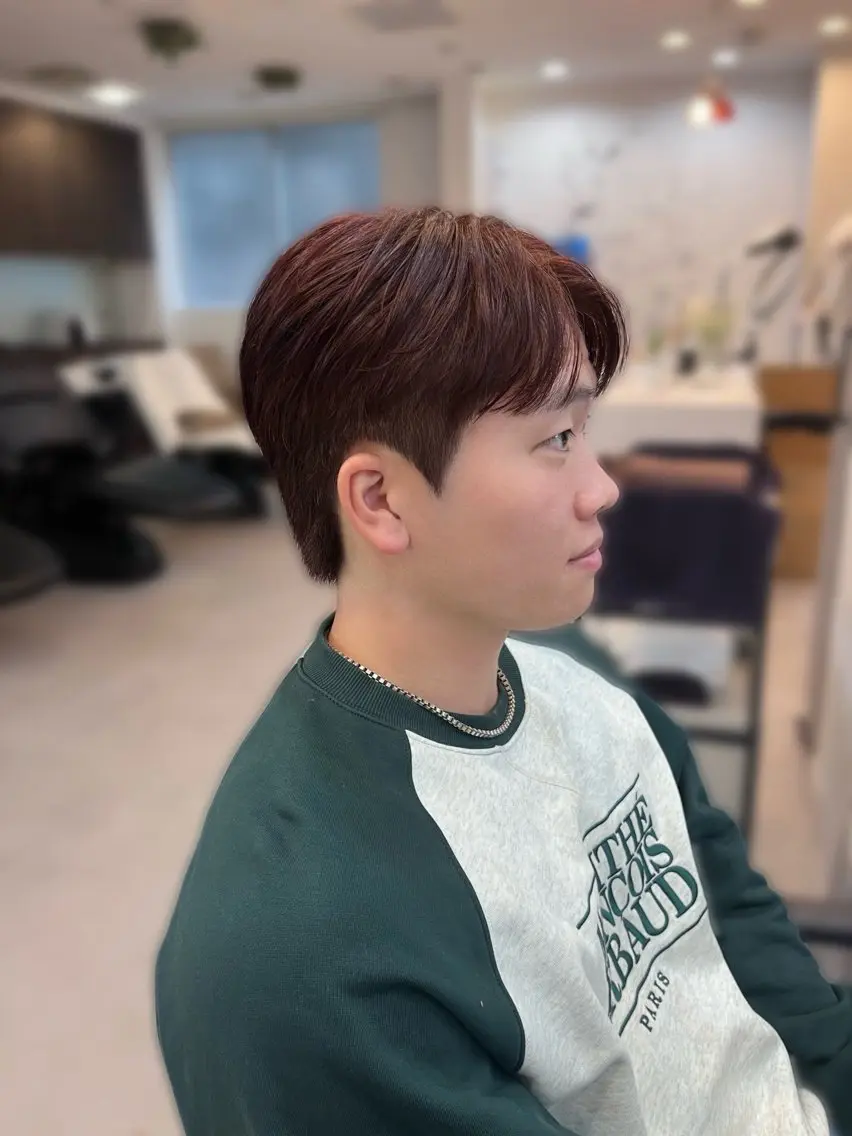 カラー メンズ メンズブリーチ ブリーチ ブラウンカラー ブリーチなしカラー レッドカラー 💠つたふうか/ 韓国/メンズヘア💠のヘアスタイル