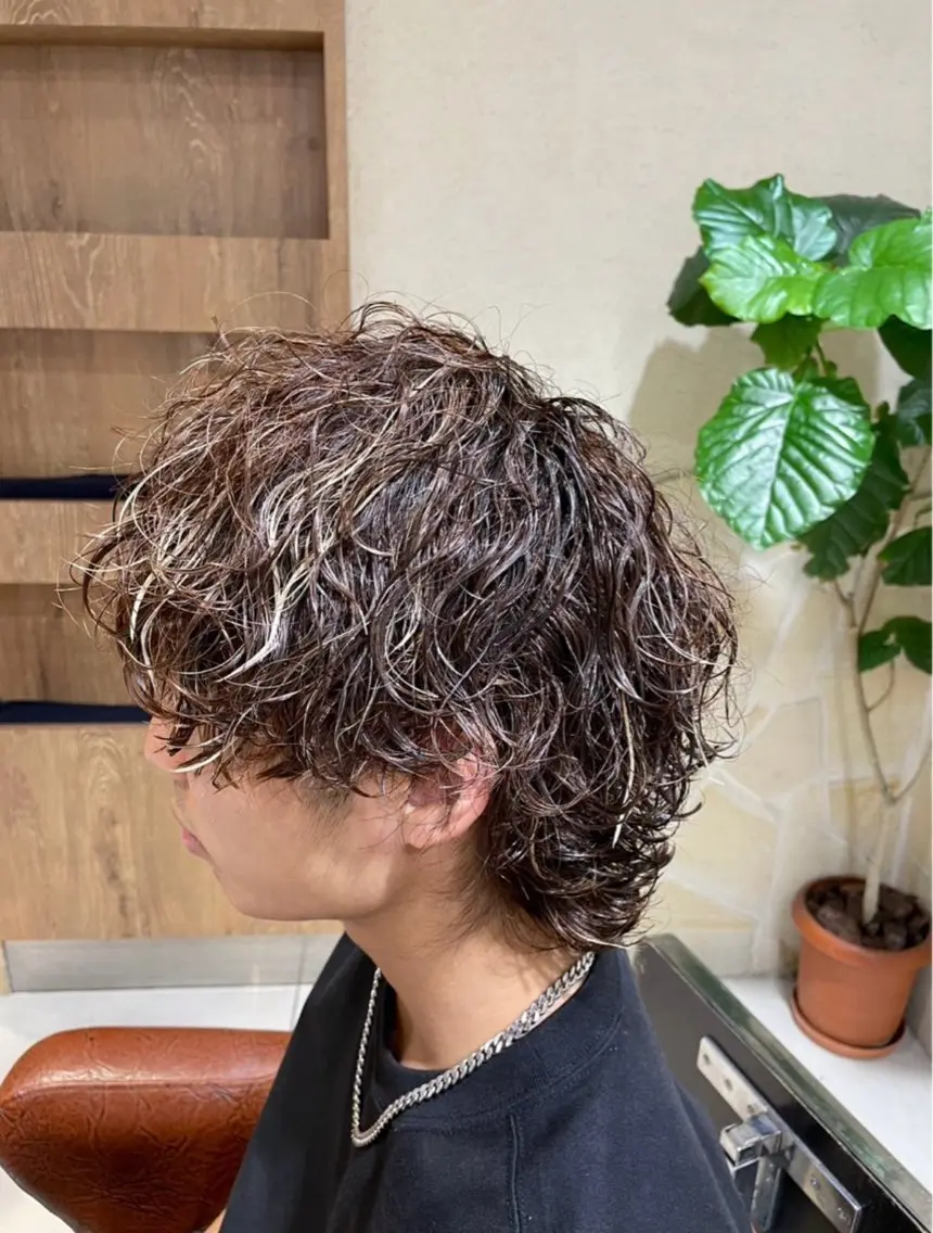 ミディアム パーマ カット パーマ 🫧メンズ特化 🫧 mioのヘアスタイル