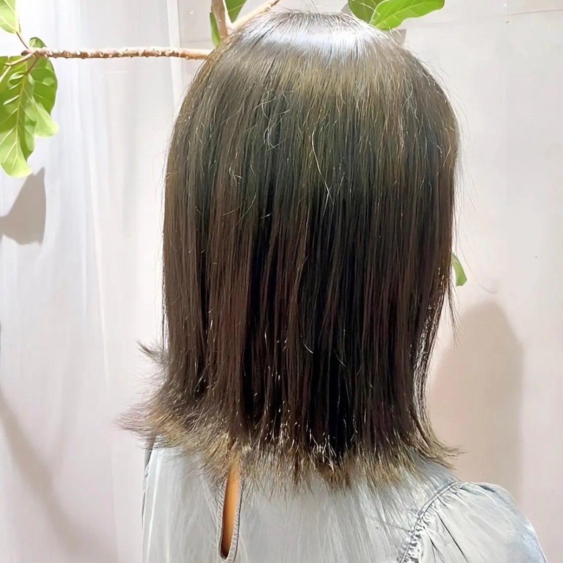 ミディアム カラー ベージュカラー オリーブベージュ たなか こころ🎀のヘアスタイル