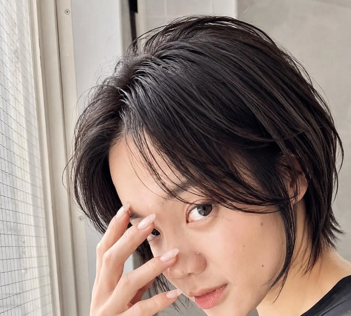 ショート カラー ショートヘア 小顔カット カット ヘアカラー LoRE hairのヘアスタイル