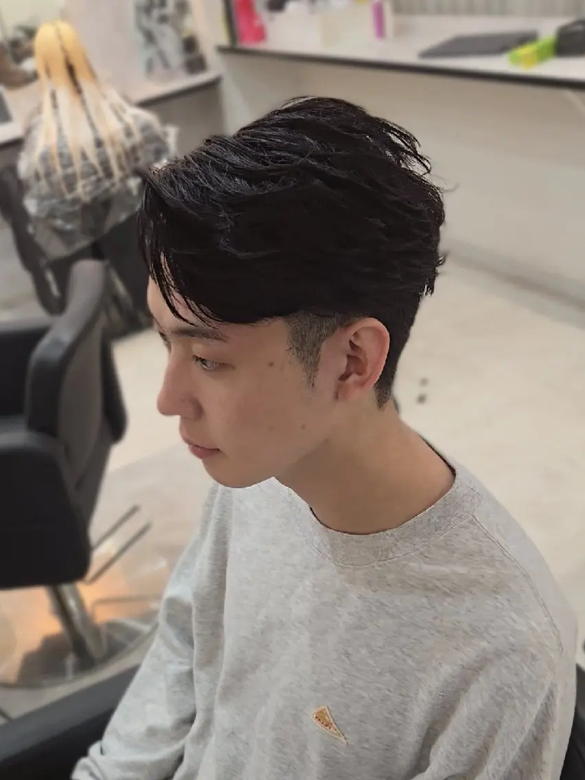 メンズ ショート メンズ韓国風 韓国風ヘア ショートヘア カット ヘアセット LEN名古屋/パーマ 海外ヘア/メンズ特化のヘアスタイル
