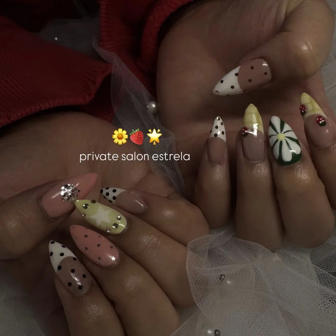 ネイル ハンドネイル estrela 🍑のネイルデザイン