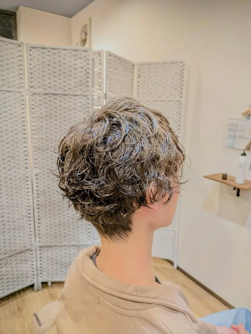 ショート パーマ メンズ フルムーン村上 心のヘアスタイル