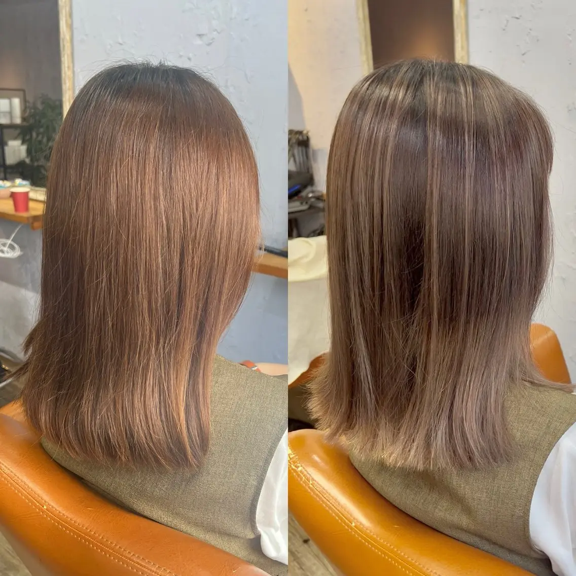ミディアム レイヤーカット カット ヘアカラー トリートメント 【デザインカラー】 山口尚紀のヘアスタイル