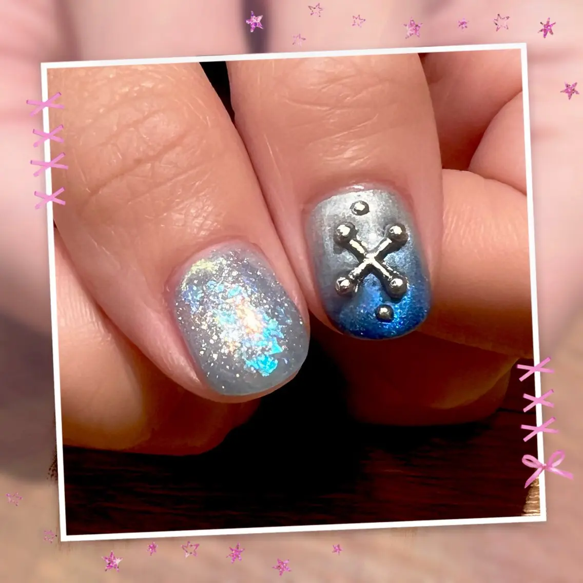 ネイル チークネイル フレンチネイル ガーリー グラデーション マグネットネイル Chill Nailsalonのネイルデザイン