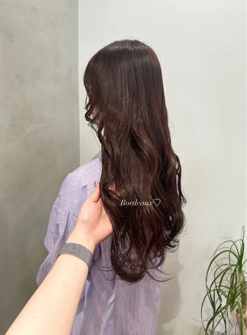 ロング カラー ヘアアレンジ ヘアカラー トリートメント Himawari♡ 柔らかいカラーのヘアスタイル