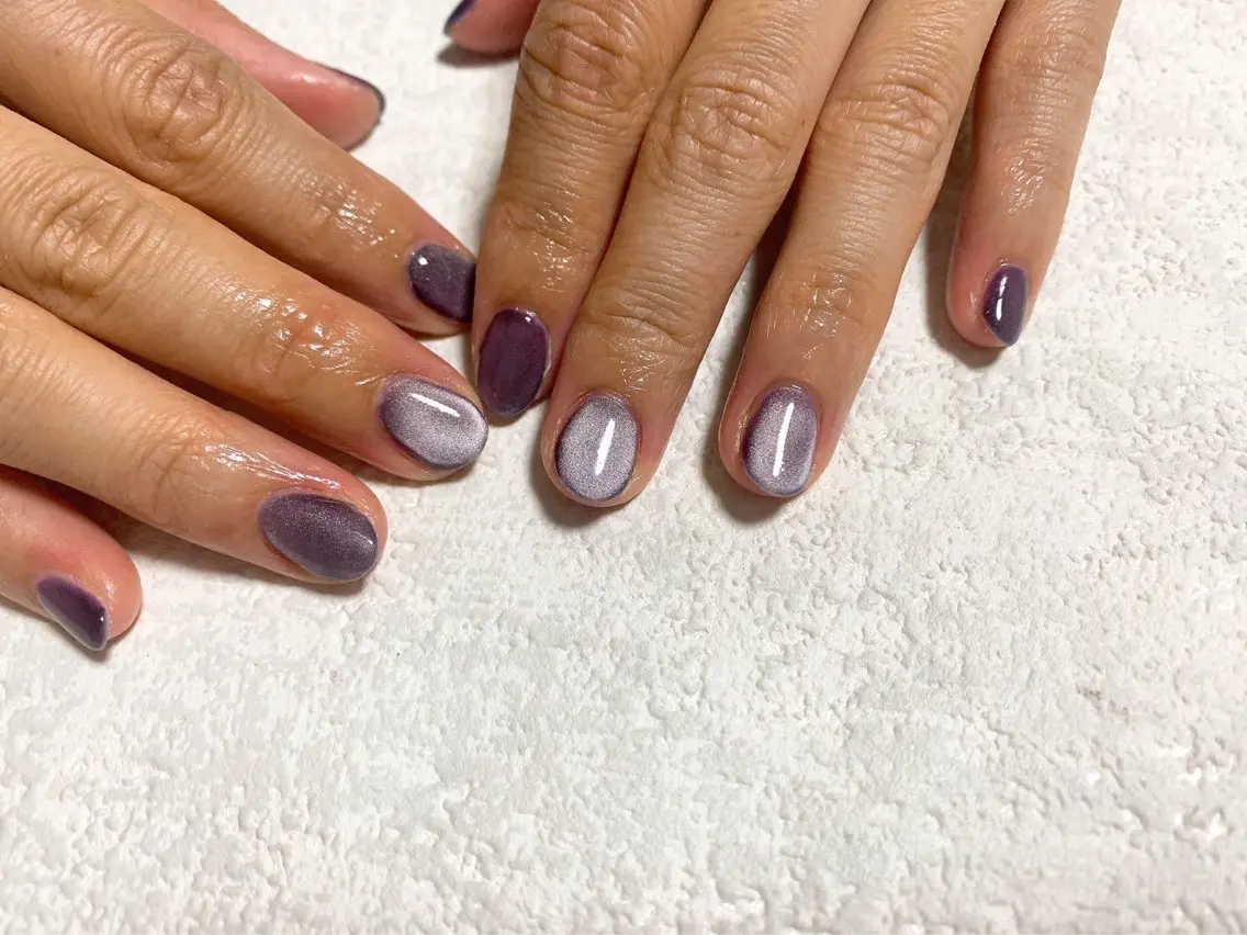 ネイル オーロラネイル フットネイル フレンチネイル ジェルネイル 韓国ネイル ハンドネイル mogunail &blowのネイルデザイン