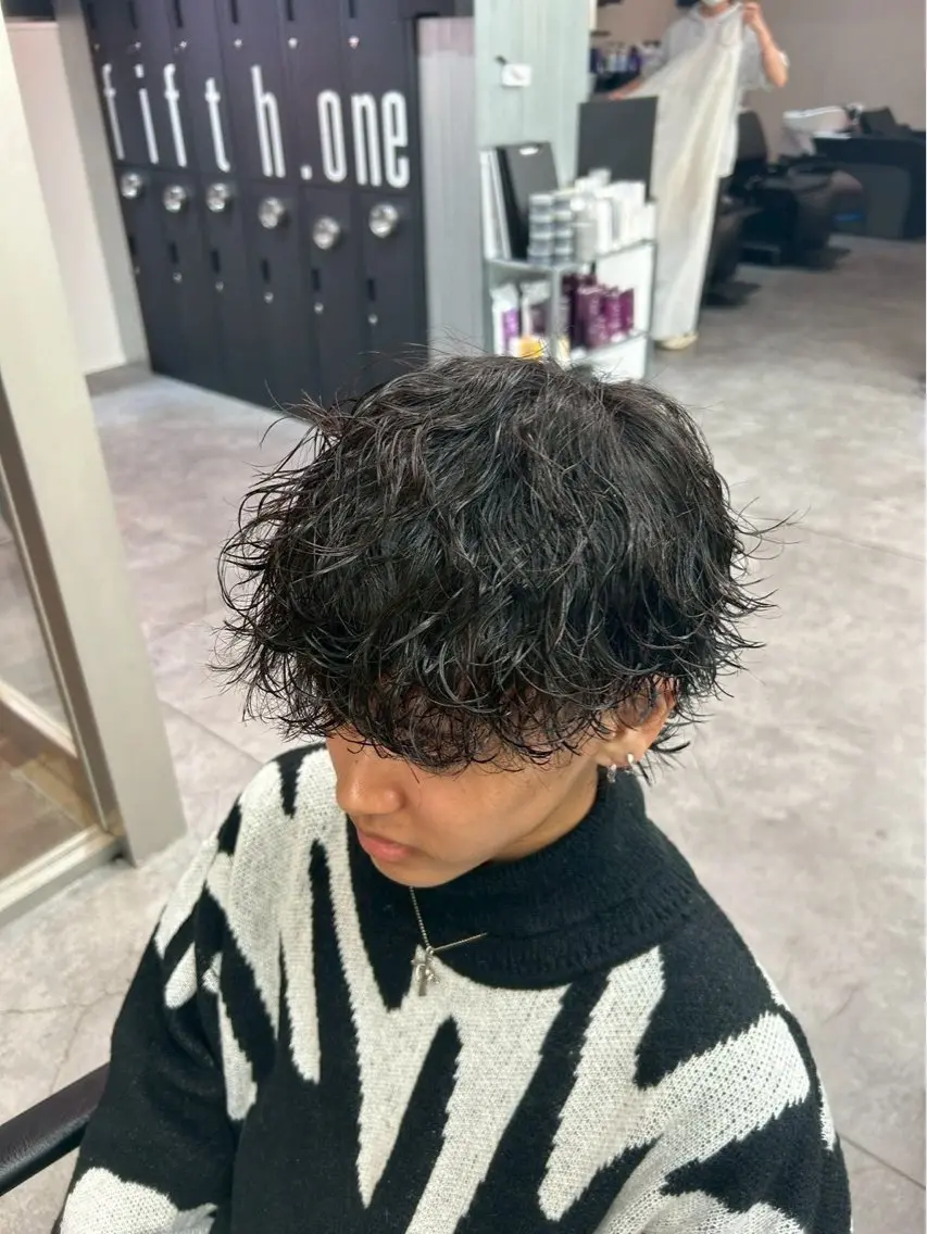 パーマ メンズ カット パーマ メンズ特化✨️ 韓国風パーマ🔥一八のヘアスタイル