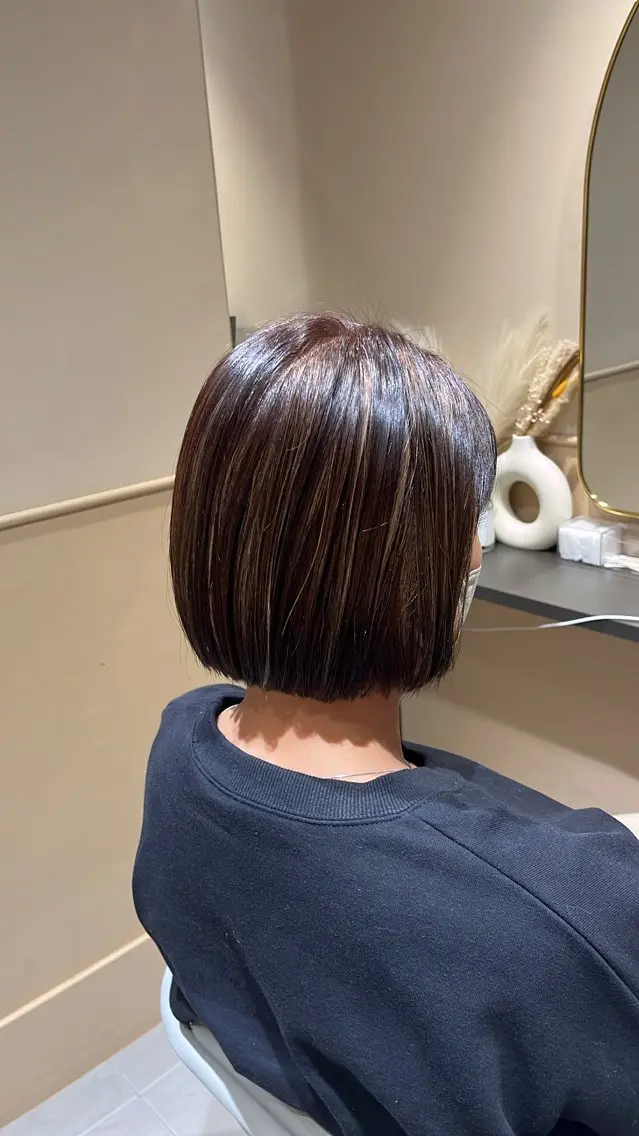 ミディアム カラー ハイライトカラー ハイライト 🫧tomoka 透明感カラー🫧のヘアスタイル