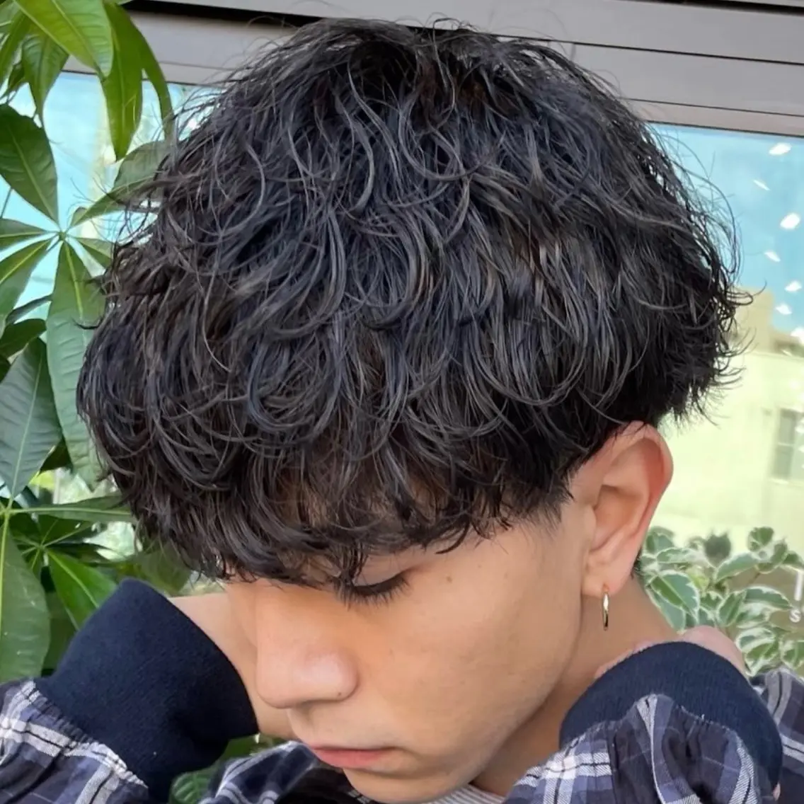 ミディアム パーマ ヘアアレンジ メンズ fifth 石川 凪のヘアスタイル