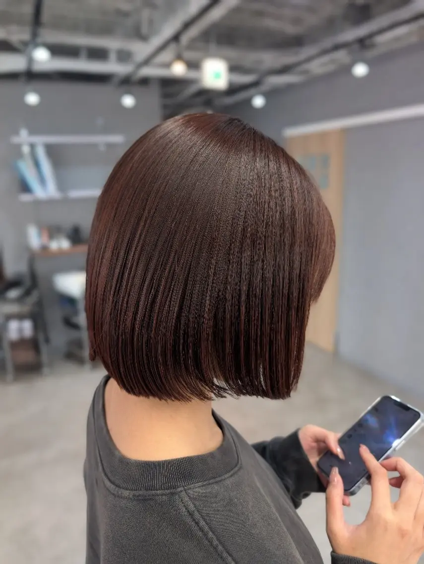 ショート ボブ カット ヘアカラー トリートメント TELAHAIR SHOGOのヘアスタイル