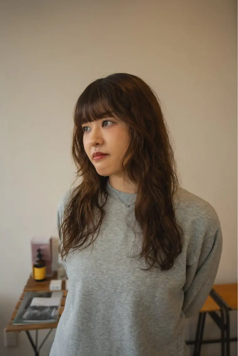 セミロング パーマ セミロングパーマ デジタルパーマ plus HAIR いずみのヘアスタイル
