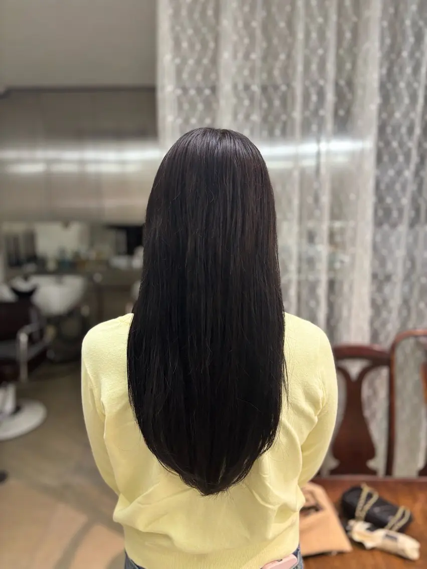 ロング ヘアカラー トリートメント みやもと　りょうま/ 透明感カラー/表参道のヘアスタイル