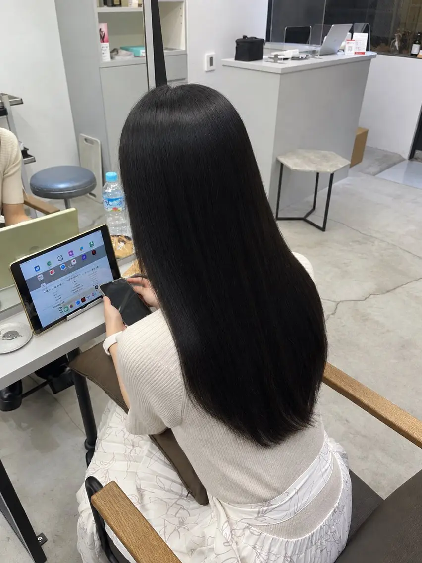 ロング パーマ 縮毛矯正 トリートメント 髪のお悩み解決✨️ 美髪縮毛🍒リオ🍒のヘアスタイル