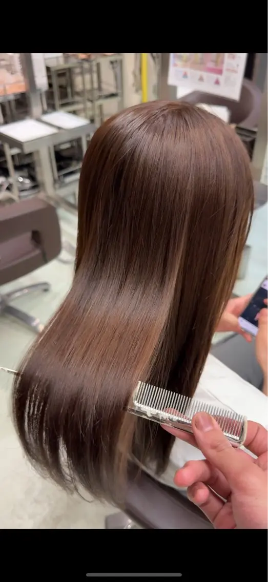 【透明感カラー✨🍂レディース限定🧞♀️】似合わせカット+透明感カラー+高保湿トリートメント✨の写真