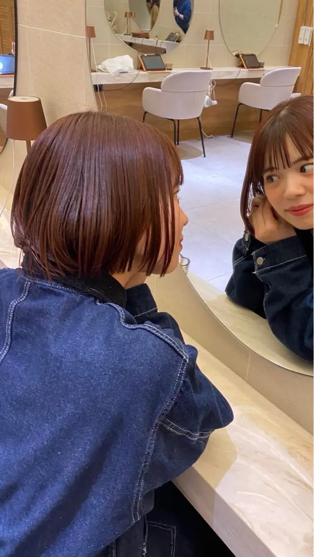 ショート カラー ブラウンカラー オレンジ オレンジブラウン モデル募集中 /表参道/うららのヘアスタイル