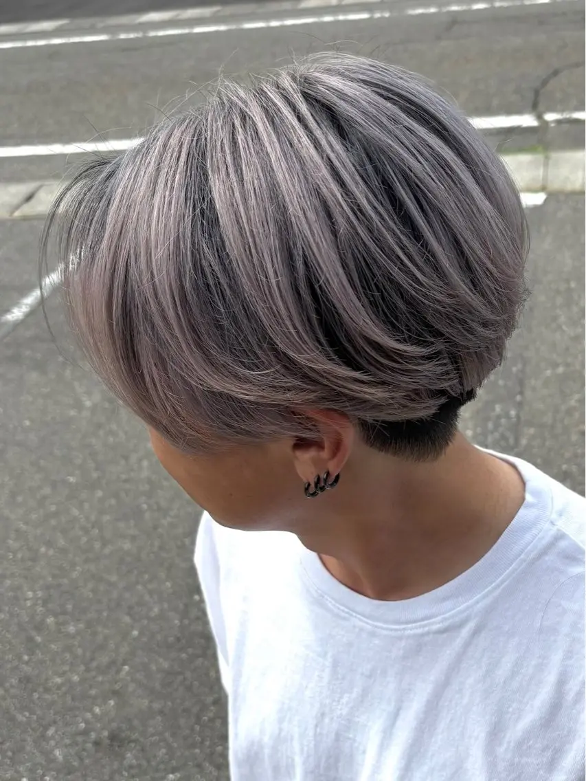 ミディアム メンズ メンズバレイヤージュ メンズブリーチ レイヤーカット 燕三条駅徒歩6分/ NOBUTA💎のヘアスタイル