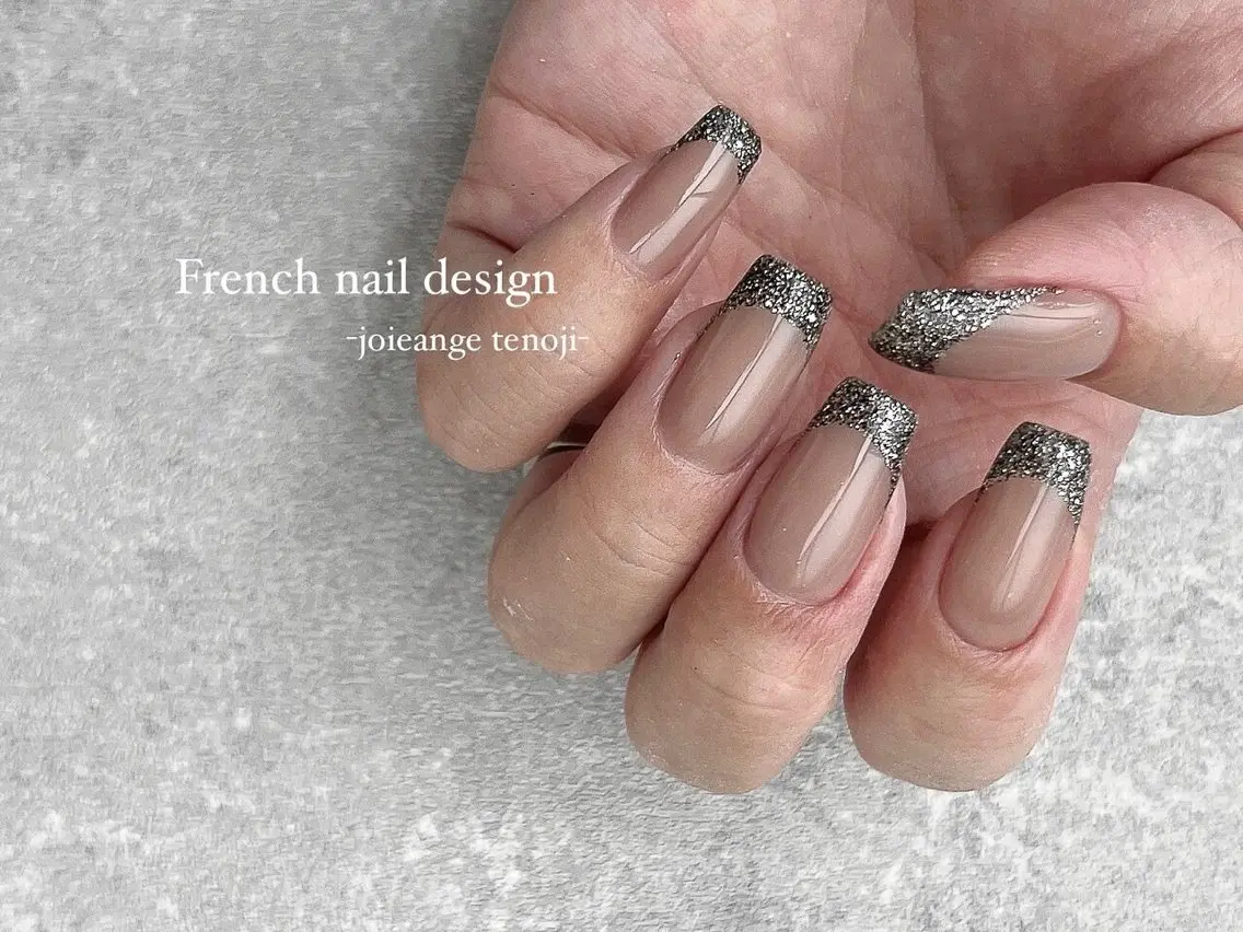 【当日予約限定✨】ハンド💅🏻バーチャルフレンチ🫧【オフ込み】の写真