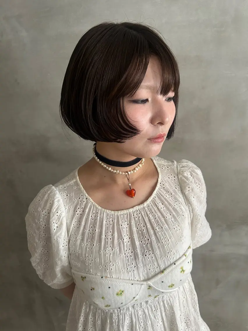 ショート カラー ベージュカラー オリーブベージュ ボブ カット ヘアカラー デザイン/アレンジ ❤︎イシイレイのヘアスタイル