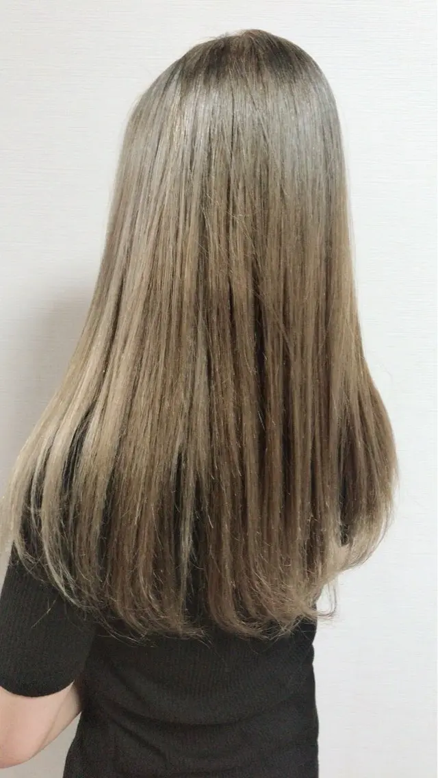ロング カラー パーマ 女性専用 美容室A'imのヘアスタイル