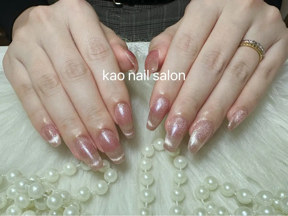 ネイル ハンドネイル kao nail マグネット/長さだしのネイルデザイン