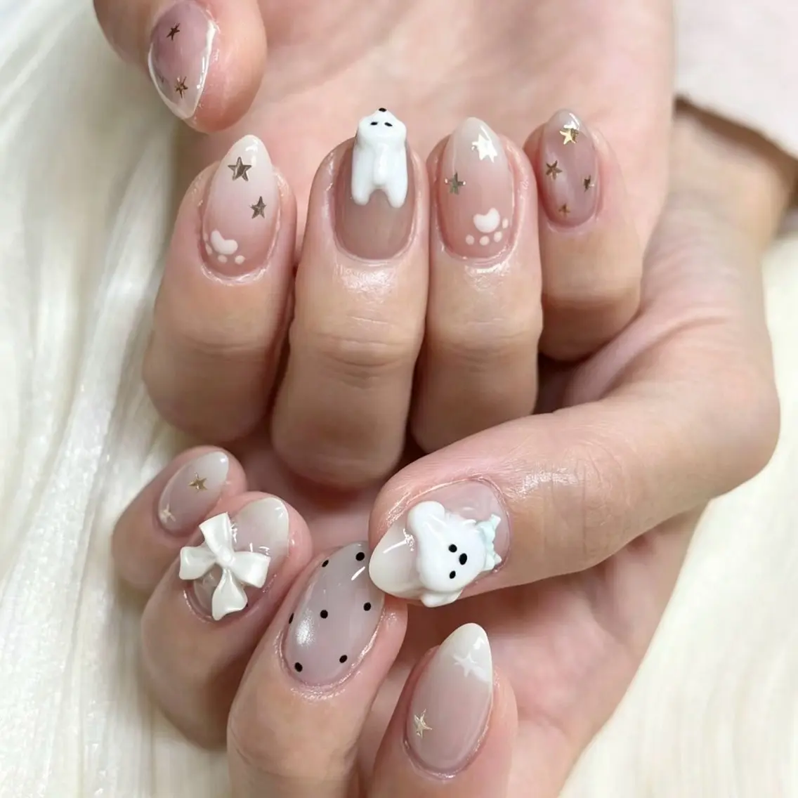 ネイル ハンドネイル 🎀kira 長さだし💗モチ最高のネイルデザイン