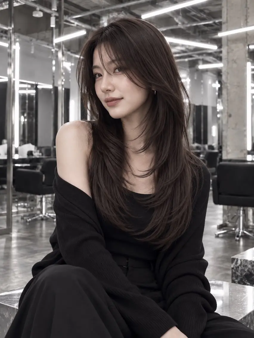 ロング 縮毛矯正 ヘアカラー トリートメント RYOTA /GARTE髪質改善のヘアスタイル
