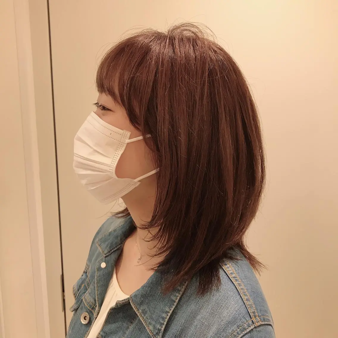 ミディアム 関 沙緒里のヘアスタイル