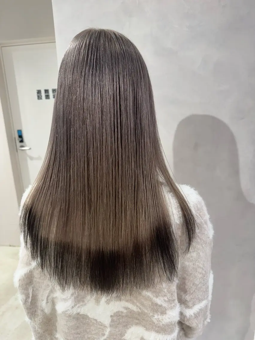 ロング カラー カット ヘアカラー トリートメント 透明感カラー✨艶髪 制作🌱山根あゆみのヘアスタイル