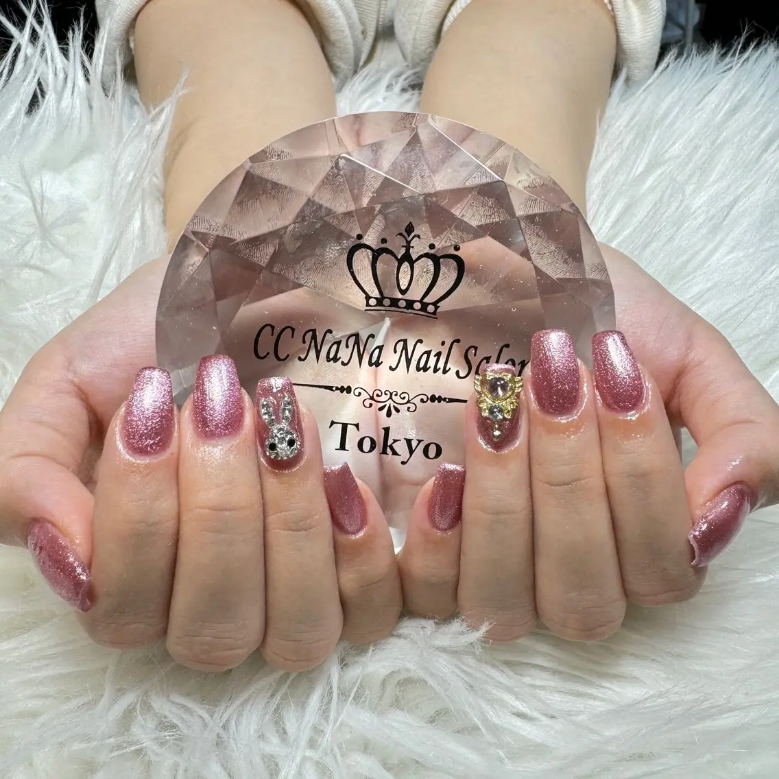 ネイル ハンドネイル 💎CC・NaNa 韓国風ネイル🌙Cのネイルデザイン