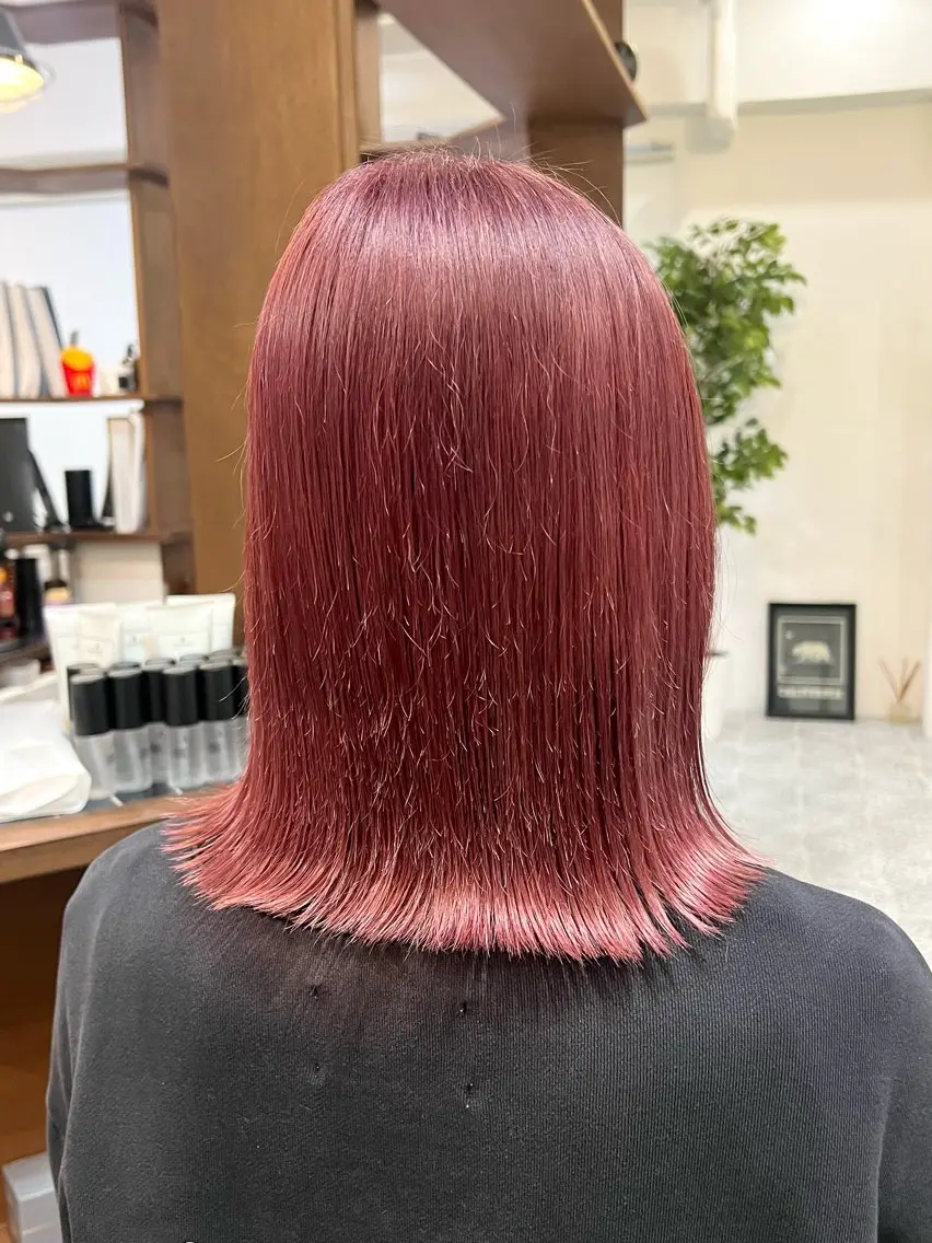 ミディアム カラー ブリーチ ヘアカラー Ami ケアブリーチ/表参道のヘアスタイル