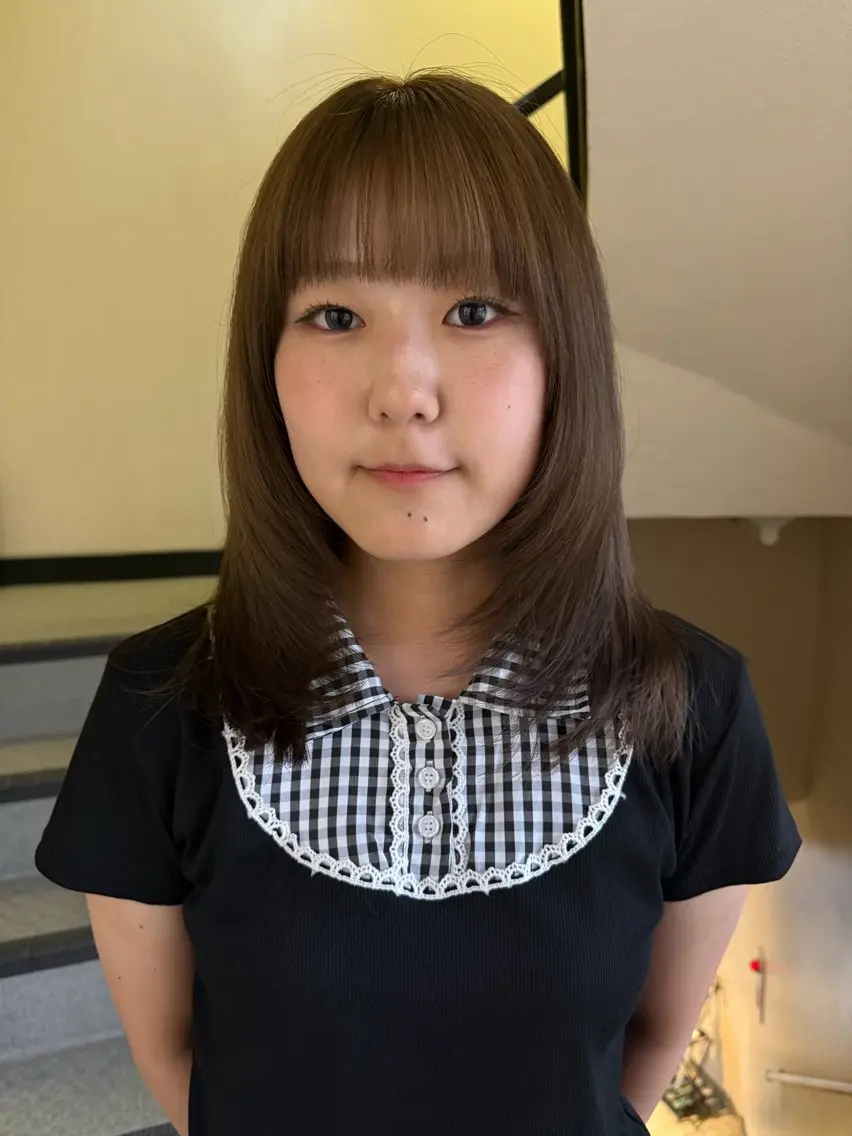 カラー ヘアカラー 寺崎 由衣のヘアスタイル