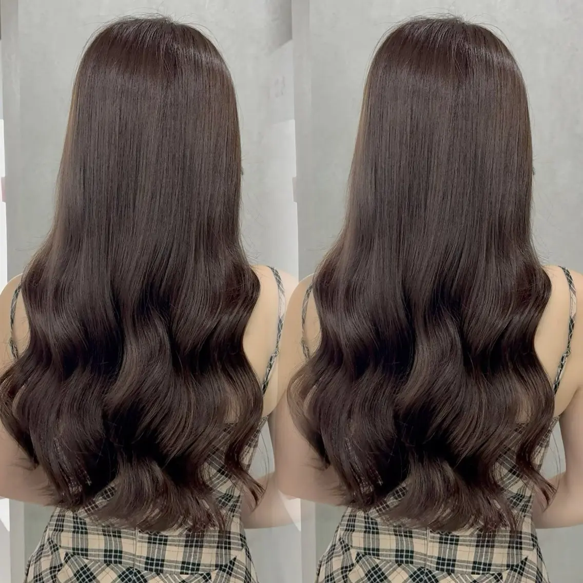 ロング カラー アッシュ アッシュブラウン ベージュカラー 黒髪 ブリーチ カット ヘアカラー トリートメント 赤み無し柔らかカラー 【梅田】madokaのヘアスタイル