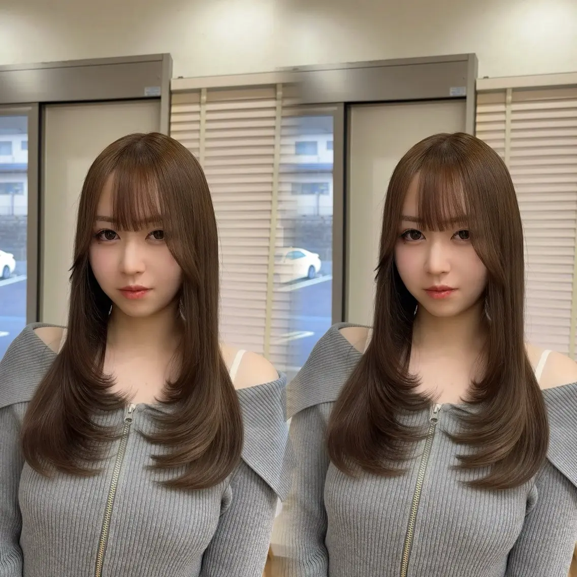 ロング レイヤーカット カット ヘアカラー 葉南 /LIANのヘアスタイル