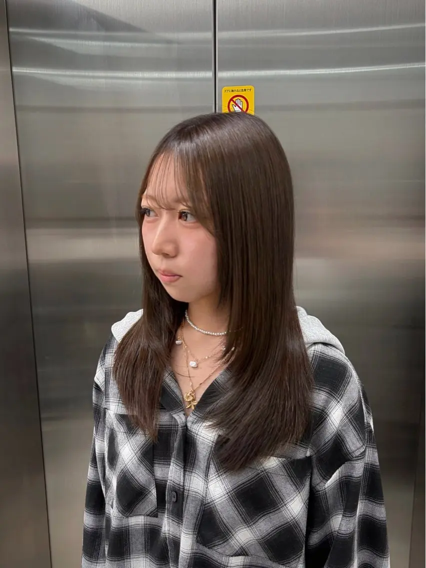 ロング カラー アッシュ アッシュブラウン ブラウンカラー レイヤーカット カット ヘアカラー ヘッドスパ 🌟ゆりあ🌟 JILLSTUDIOのヘアスタイル